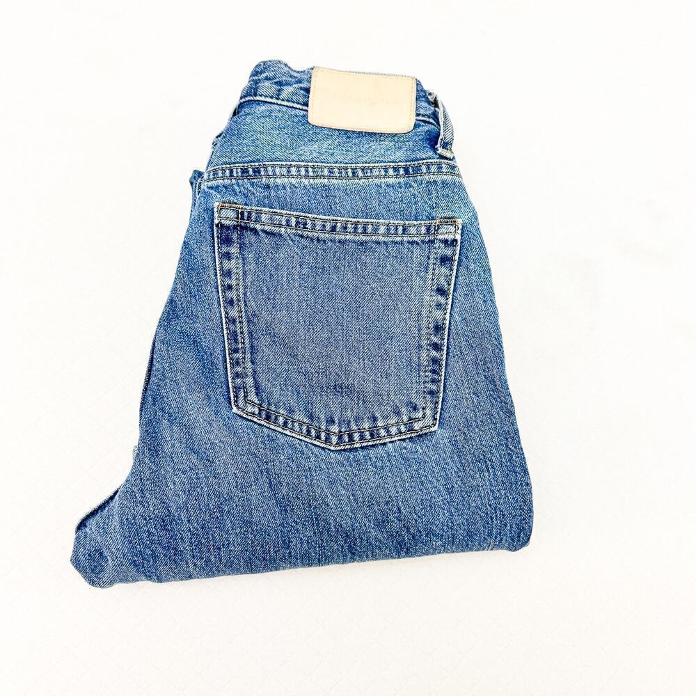 Everlane The 90's Cheeky Button Fly Jean Denim Medium Wash Size 23 Crop